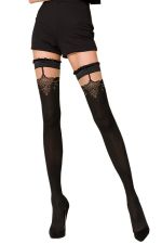 ST100 – Sexy Selbsthaltende Strümpfe mit Naht-Effekt – Passion