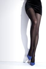 Kimberley – Schwarze Damenstrumpfhose mit Netzmotiv – Knittex