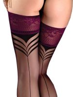 Elegante & sinnliche Halterlose mit Nahtoptik – Schwarz – Ballerina