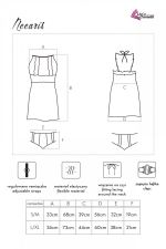 Neearis – Sexy Transparentes Negligé mit Stickerei und Plumetis
