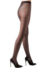 Emma – Fantasie-Strumpfhose Große Größe mit Streifen – Gabriella