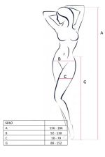 Schwarze Sexy Strumpfhose mit offenem Schritt – S010 Lingerie Passion