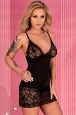Narca – Sexy Negligé aus schwarzer Spitze – Livco Corsetti