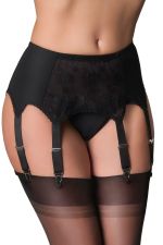 Candice – Sexy schwarzer Strapsgürtel mit 8 Haltern