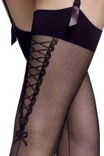 Eva – Strümpfe mit Retro-Rückennaht für Strapshalter – Veneziana