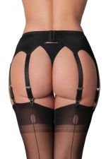 Candice – Sexy schwarzer Strapsgürtel mit 8 Haltern