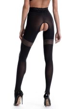 Damenstrumpfhose mit offenem Schritt – Glamour – Amour
