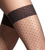 Marcy – Fantasie-Strumpfhose mit halterlosem Plumetis-Effekt – Adrian