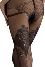 Orient Charm – Elegante und sinnliche Strumpfhose mit Glanzmotiv – Fiore