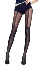 Spice Up – Fantasie-Strumpfhose mit Strapsstrumpf-Effekt – Fiore