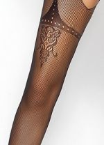 Sexy Netz-Bodystocking mit Strapshemd-Illusionsmuster – BS006 Passion