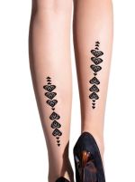 Arise – Feinstrumpfhose mit Tattoo-Effekt – Knittex