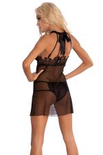 Neearis – Sexy Transparentes Negligé mit Stickerei und Plumetis