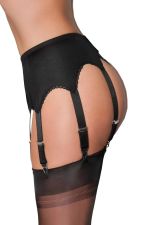 Candice – Sexy schwarzer Strapsgürtel mit 8 Haltern