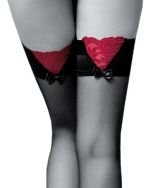 Guilty – Sexy-elegante selbsthaltende schwarze Strümpfe – Knittex