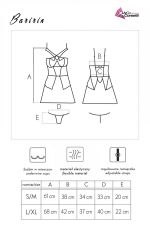 Baririn – Sexy Transparentes Negligé in Schwarz mit passendem String – Livco
