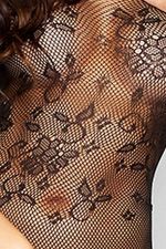 Sexy Offener Overall aus feinem Netz mit Blumenmuster – BS007 Passion