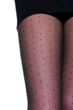 Dezire – Fantasie-Strumpfhose mit Pünktchenmuster – Fiore