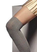 Maribelle – Hautfarbene Strumpfhose mit Overknee-Effekt – Veneziana