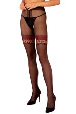 Nimari – Sexy offene Strumpfhose Größe 5 mit Strumpfhalter-Netzeffekt – Livco