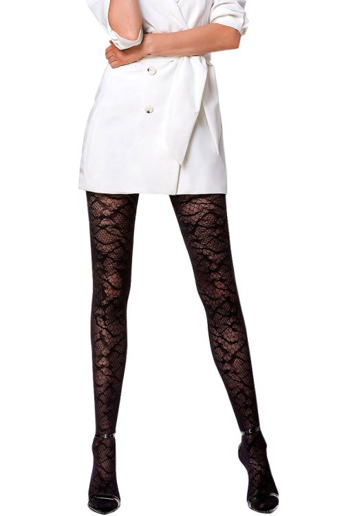 Snake – Fantasie-Strumpfhose mit Schlangenmotiv 50 DEN – Knittex