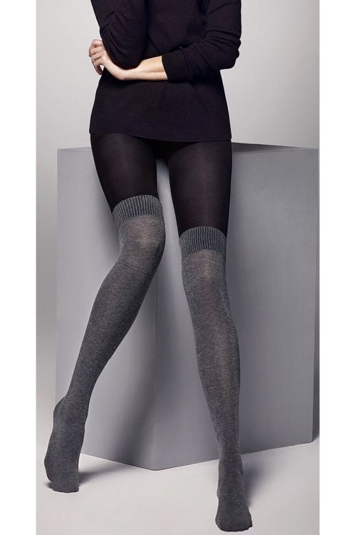 Sara – Fantasie-Strumpfhose mit Overknee-Sockeneffekt – Veneziana