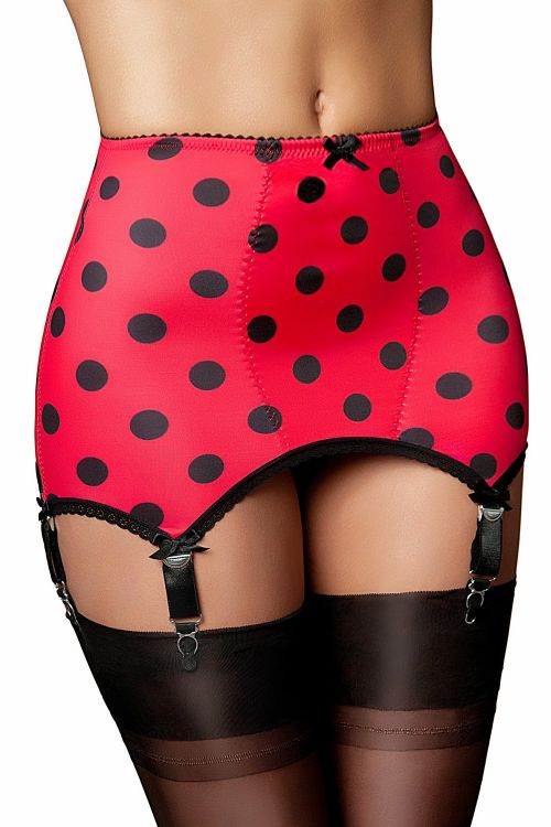 Lady Bird – Roter Vintage-Strapsgürtel