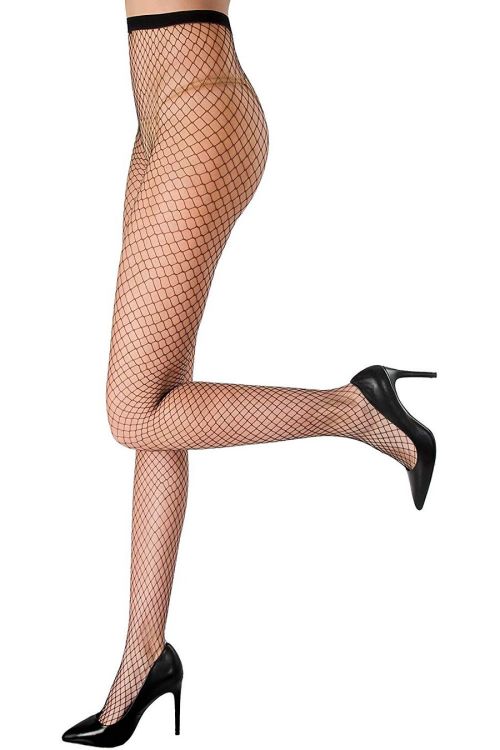Rete Grandi – Netzstrumpfhose in großen Größen mit weitem Netz – Veneziana